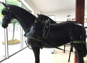 Uprząż BioThane® Marathon na 1 konia COMBI, pierś anatomiczna 