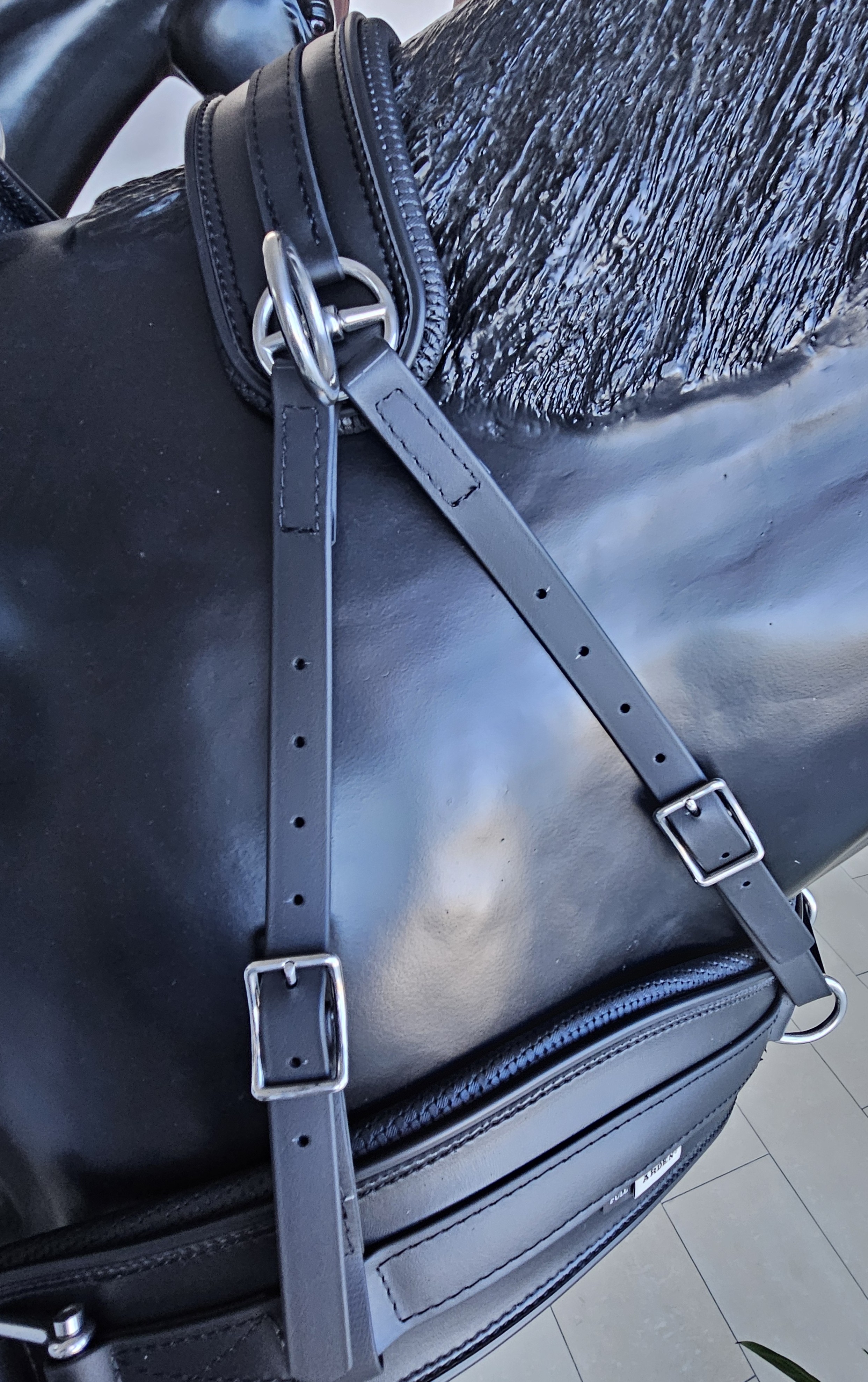 Neckstrap with connection strap BioThane Marathon   