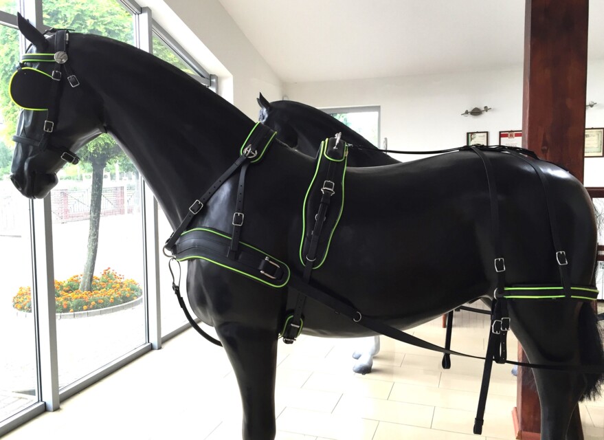 Uprząż BioThane® Marathon na 1 konia COMBI, pierś anatomiczna 