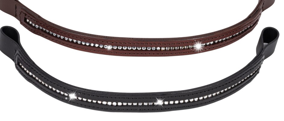 Naczółek BioThane cyrkonia duża 2